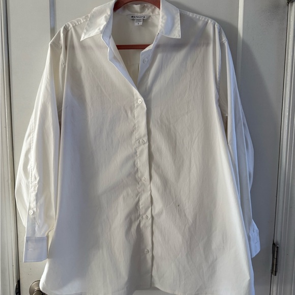 Athleta Tops - Athleta White Button-Up Blouse